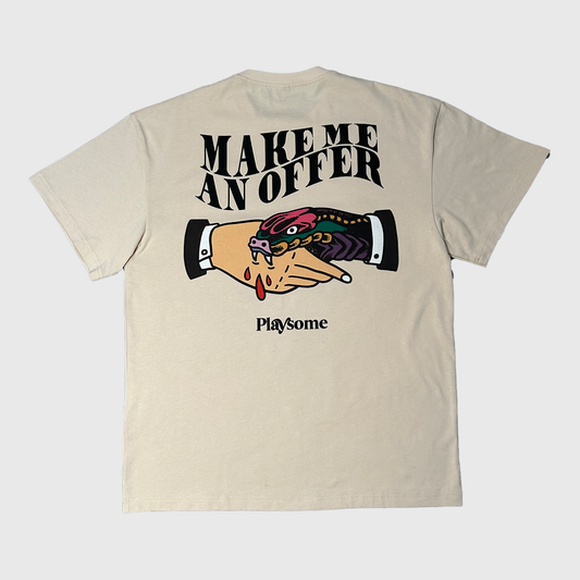 MAKE ME AN OFFER TEE CREAM